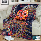 Adelaide Crows NAIDOC Week 2026 Blanket Australian Aboriginal Dot Art Dreamtime Pattern Style