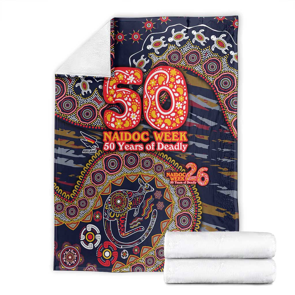 Adelaide Crows NAIDOC Week 2026 Blanket Australian Aboriginal Dot Art Dreamtime Pattern Style