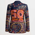 Adelaide Crows NAIDOC Week 2026 Blazer Australian Aboriginal Dot Art Dreamtime Pattern Style