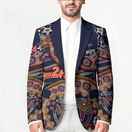 Adelaide Crows NAIDOC Week 2026 Blazer Australian Aboriginal Dot Art Dreamtime Pattern Style