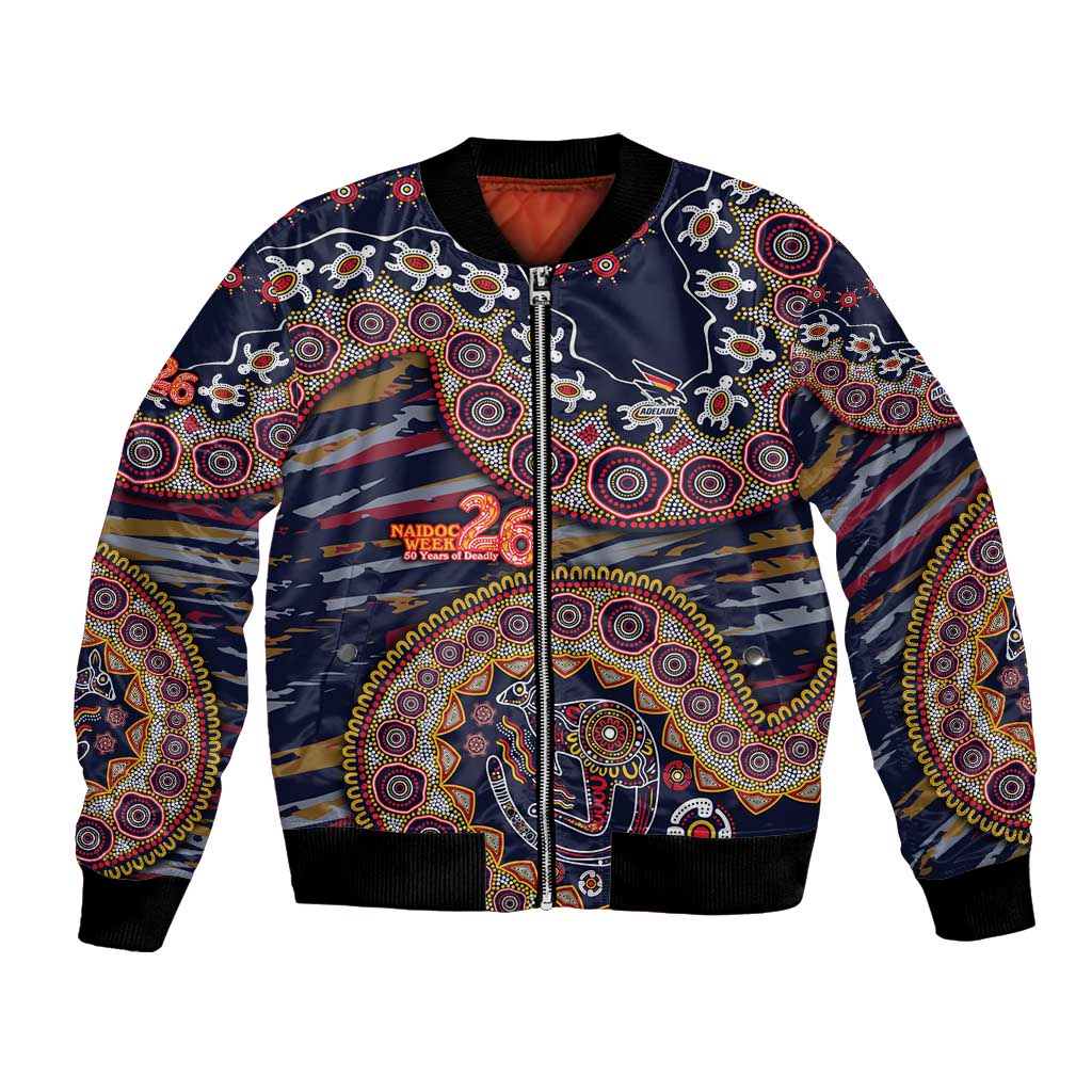 Adelaide Crows NAIDOC Week 2026 Bomber Jacket Australian Aboriginal Dot Art Dreamtime Pattern Style