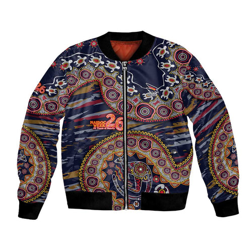 Adelaide Crows NAIDOC Week 2026 Bomber Jacket Australian Aboriginal Dot Art Dreamtime Pattern Style
