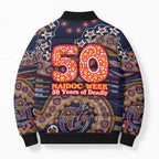 Adelaide Crows NAIDOC Week 2026 Bomber Puffer Jacket Australian Aboriginal Dot Art Dreamtime Pattern Style