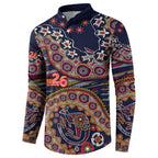 Adelaide Crows NAIDOC Week 2026 Button Sweatshirt Australian Aboriginal Dot Art Dreamtime Pattern Style