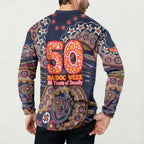 Adelaide Crows NAIDOC Week 2026 Button Sweatshirt Australian Aboriginal Dot Art Dreamtime Pattern Style