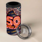 Adelaide Crows NAIDOC Week 2026 4 in 1 Can Cooler Tumbler Australian Aboriginal Dot Art Dreamtime Pattern Style