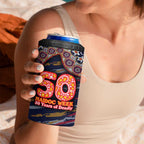 Adelaide Crows NAIDOC Week 2026 4 in 1 Can Cooler Tumbler Australian Aboriginal Dot Art Dreamtime Pattern Style
