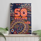 Adelaide Crows NAIDOC Week 2026 Canvas Wall Art Australian Aboriginal Dot Art Dreamtime Pattern Style