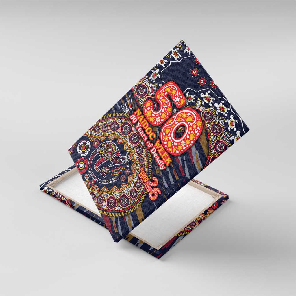Adelaide Crows NAIDOC Week 2026 Canvas Wall Art Australian Aboriginal Dot Art Dreamtime Pattern Style