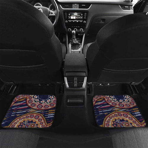 Adelaide Crows NAIDOC Week 2026 Car Mats Australian Aboriginal Dot Art Dreamtime Pattern Style