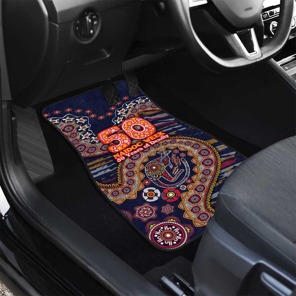 Adelaide Crows NAIDOC Week 2026 Car Mats Australian Aboriginal Dot Art Dreamtime Pattern Style