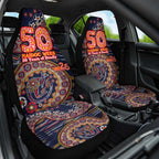 Adelaide Crows NAIDOC Week 2026 Car Seat Cover Australian Aboriginal Dot Art Dreamtime Pattern Style