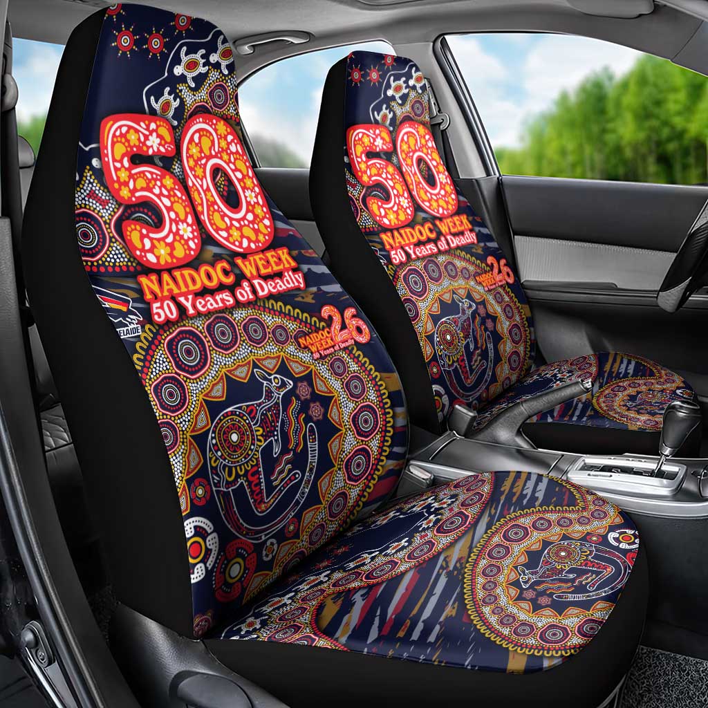 Adelaide Crows NAIDOC Week 2026 Car Seat Cover Australian Aboriginal Dot Art Dreamtime Pattern Style