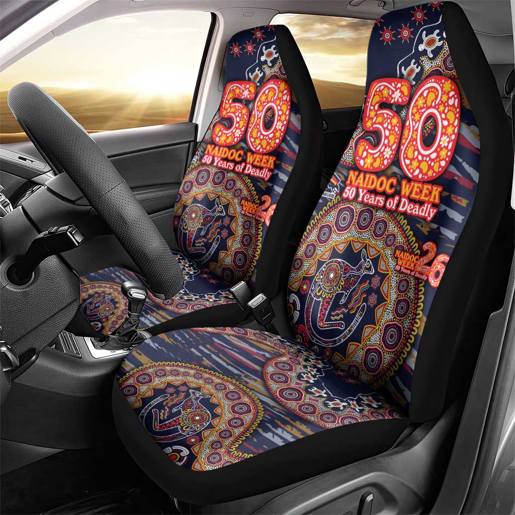 Adelaide Crows NAIDOC Week 2026 Car Seat Cover Australian Aboriginal Dot Art Dreamtime Pattern Style