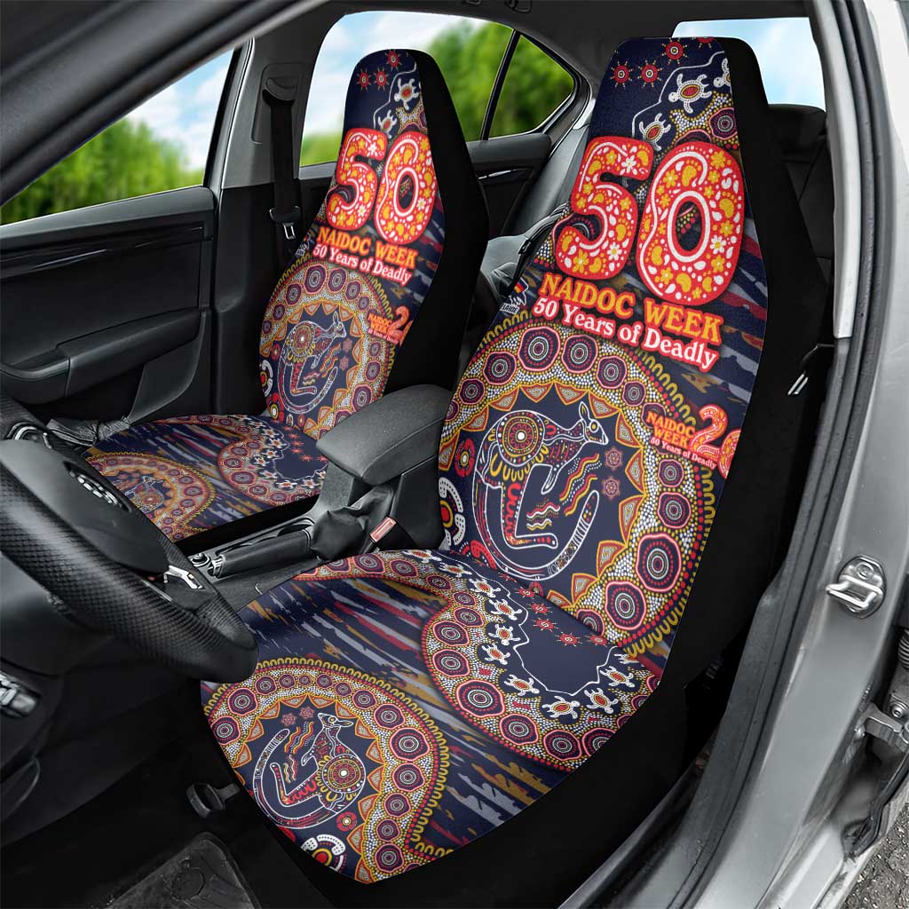 Adelaide Crows NAIDOC Week 2026 Car Seat Cover Australian Aboriginal Dot Art Dreamtime Pattern Style