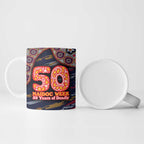 Adelaide Crows NAIDOC Week 2026 Ceramic Mug Australian Aboriginal Dot Art Dreamtime Pattern Style