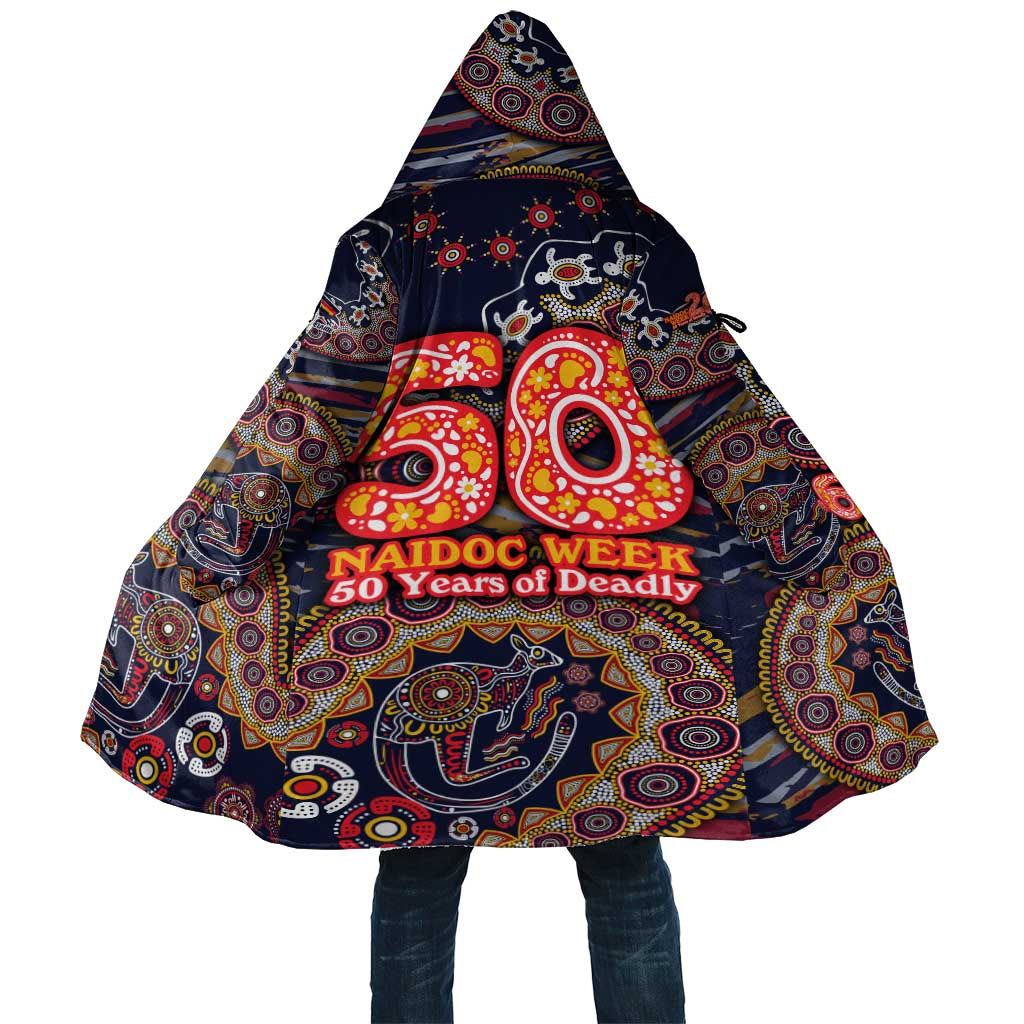 Adelaide Crows NAIDOC Week 2026 Cloak Australian Aboriginal Dot Art Dreamtime Pattern Style