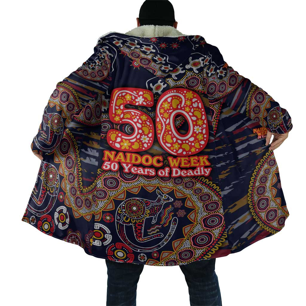 Adelaide Crows NAIDOC Week 2026 Cloak Australian Aboriginal Dot Art Dreamtime Pattern Style