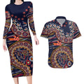 Adelaide Crows NAIDOC Week 2026 Couples Matching Long Sleeve Bodycon Dress and Hawaiian Shirt Australian Aboriginal Dot Art Dreamtime Pattern Style
