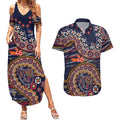Adelaide Crows NAIDOC Week 2026 Couples Matching Summer Maxi Dress and Hawaiian Shirt Australian Aboriginal Dot Art Dreamtime Pattern Style
