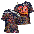 Adelaide Crows NAIDOC Week 2026 Cross Shoulder Shirt Australian Aboriginal Dot Art Dreamtime Pattern Style