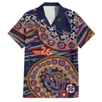 Adelaide Crows NAIDOC Week 2026 Family Matching Summer Maxi Dress and Hawaiian Shirt Australian Aboriginal Dot Art Dreamtime Pattern Style