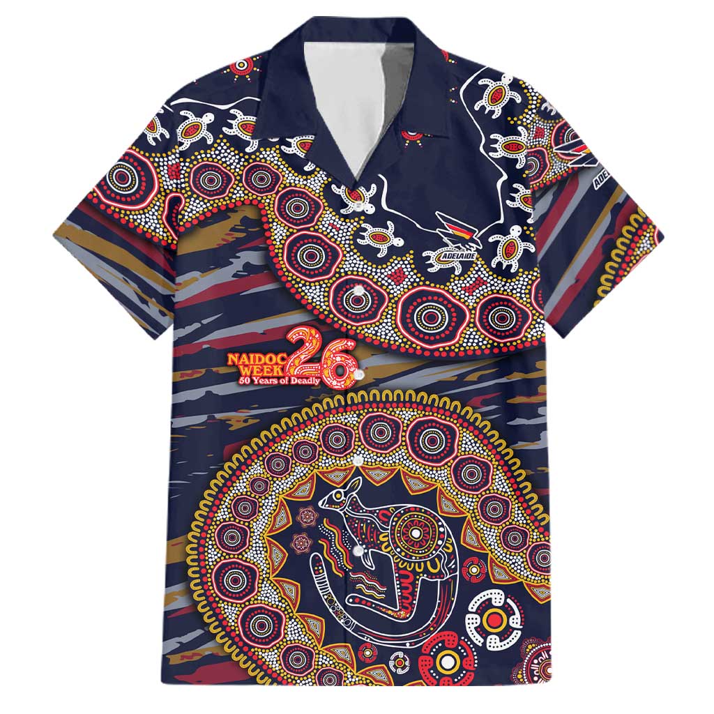 Adelaide Crows NAIDOC Week 2026 Family Matching Summer Maxi Dress and Hawaiian Shirt Australian Aboriginal Dot Art Dreamtime Pattern Style