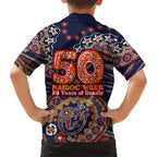 Adelaide Crows NAIDOC Week 2026 Family Matching Tank Maxi Dress and Hawaiian Shirt Australian Aboriginal Dot Art Dreamtime Pattern Style