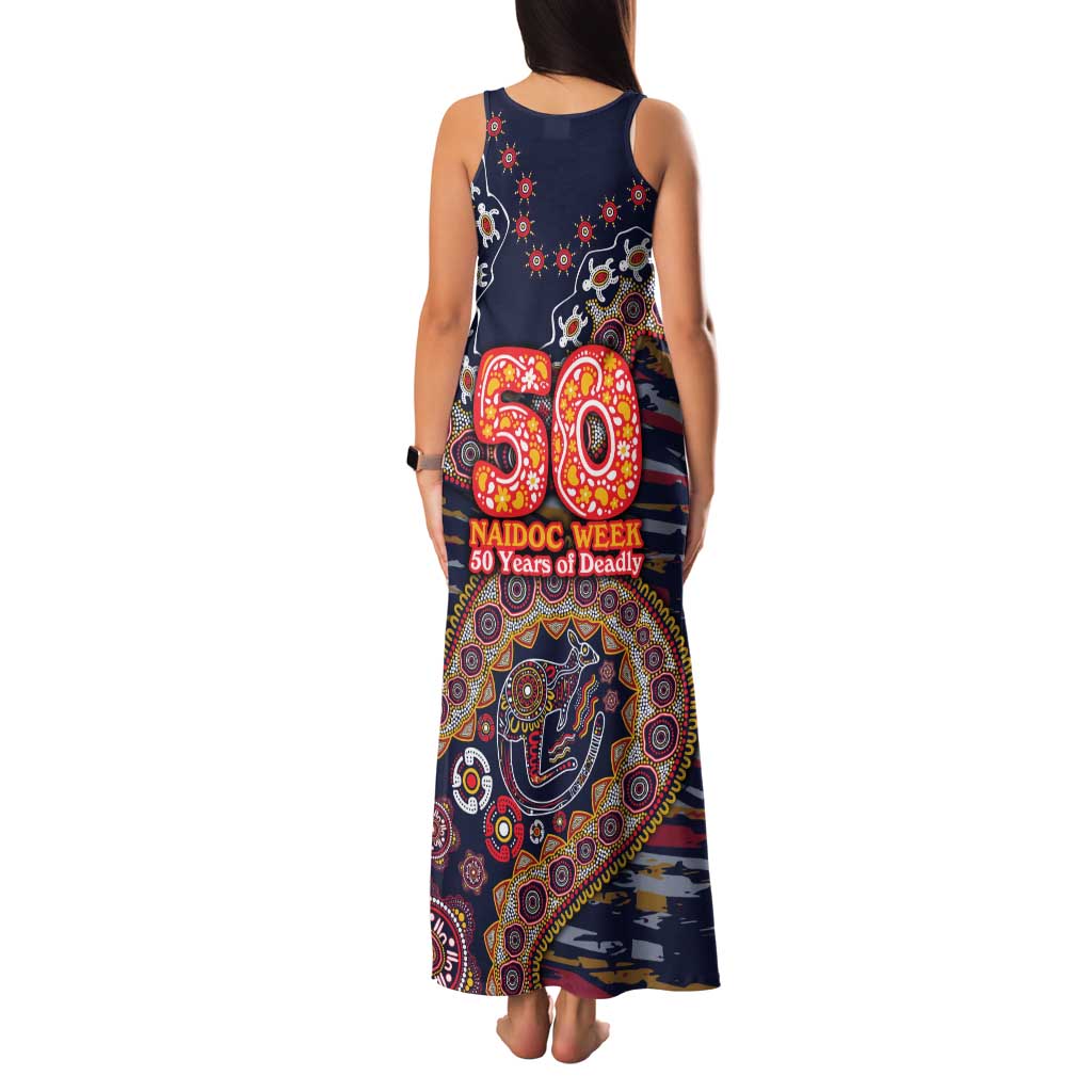 Adelaide Crows NAIDOC Week 2026 Family Matching Tank Maxi Dress and Hawaiian Shirt Australian Aboriginal Dot Art Dreamtime Pattern Style
