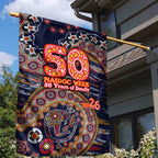Adelaide Crows NAIDOC Week 2026 Garden Flag Australian Aboriginal Dot Art Dreamtime Pattern Style