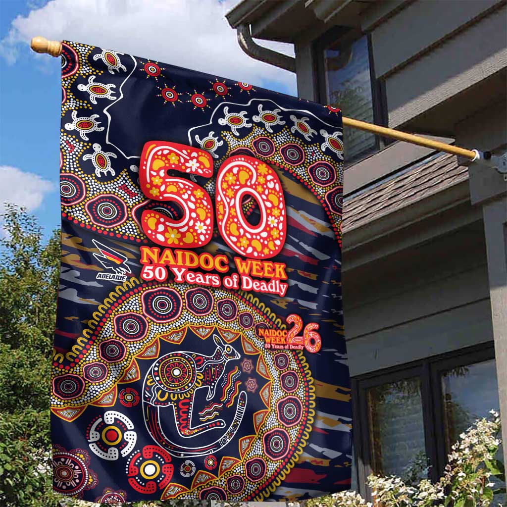 Adelaide Crows NAIDOC Week 2026 Garden Flag Australian Aboriginal Dot Art Dreamtime Pattern Style
