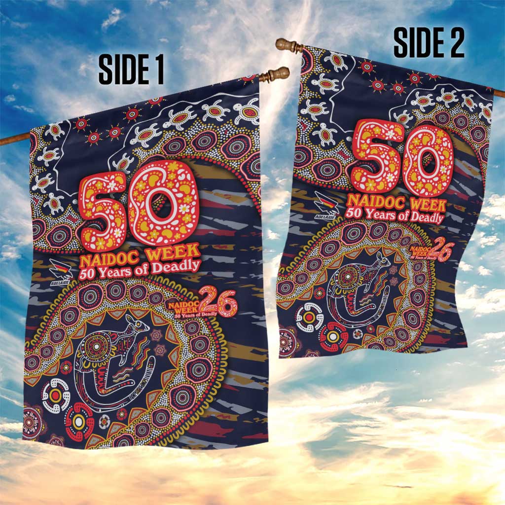Adelaide Crows NAIDOC Week 2026 Garden Flag Australian Aboriginal Dot Art Dreamtime Pattern Style