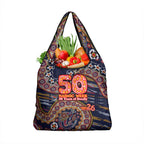 Adelaide Crows NAIDOC Week 2026 Grocery Bag Australian Aboriginal Dot Art Dreamtime Pattern Style