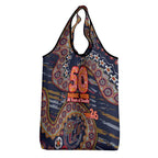 Adelaide Crows NAIDOC Week 2026 Grocery Bag Australian Aboriginal Dot Art Dreamtime Pattern Style
