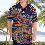 Adelaide Crows NAIDOC Week 2026 Hawaiian Shirt Australian Aboriginal Dot Art Dreamtime Pattern Style