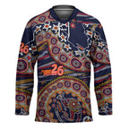 Adelaide Crows NAIDOC Week 2026 Hockey Jersey Australian Aboriginal Dot Art Dreamtime Pattern Style