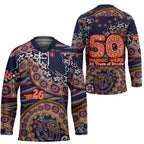 Adelaide Crows NAIDOC Week 2026 Hockey Jersey Australian Aboriginal Dot Art Dreamtime Pattern Style