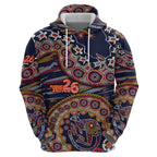 Adelaide Crows NAIDOC Week 2026 Hoodie Australian Aboriginal Dot Art Dreamtime Pattern Style