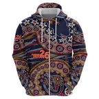 Adelaide Crows NAIDOC Week 2026 Hoodie Australian Aboriginal Dot Art Dreamtime Pattern Style