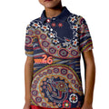 Adelaide Crows NAIDOC Week 2026 Kid Polo Shirt Australian Aboriginal Dot Art Dreamtime Pattern Style