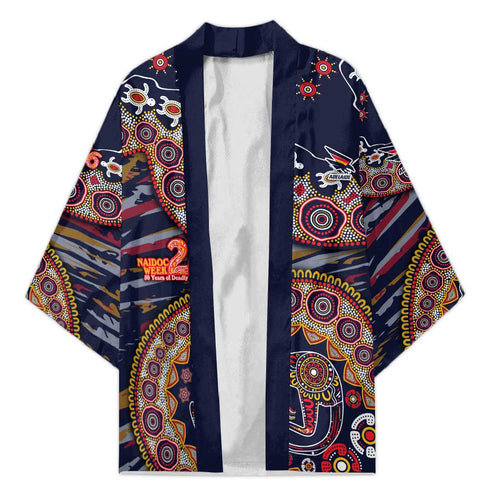 Adelaide Crows NAIDOC Week 2026 Kimono Australian Aboriginal Dot Art Dreamtime Pattern Style