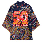 Adelaide Crows NAIDOC Week 2026 Kimono Australian Aboriginal Dot Art Dreamtime Pattern Style