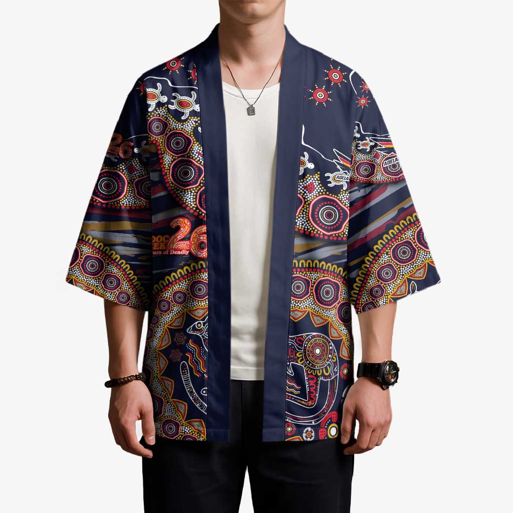 Adelaide Crows NAIDOC Week 2026 Kimono Australian Aboriginal Dot Art Dreamtime Pattern Style