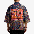 Adelaide Crows NAIDOC Week 2026 Kimono Australian Aboriginal Dot Art Dreamtime Pattern Style