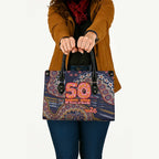Adelaide Crows NAIDOC Week 2026 Leather Bag Australian Aboriginal Dot Art Dreamtime Pattern Style