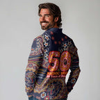 Adelaide Crows NAIDOC Week 2026 Long Sleeve Polo Shirt Australian Aboriginal Dot Art Dreamtime Pattern Style