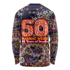 Adelaide Crows NAIDOC Week 2026 Long Sleeve Shirt Australian Aboriginal Dot Art Dreamtime Pattern Style