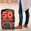 Adelaide Crows NAIDOC Week 2026 Luggage Cover Australian Aboriginal Dot Art Dreamtime Pattern Style