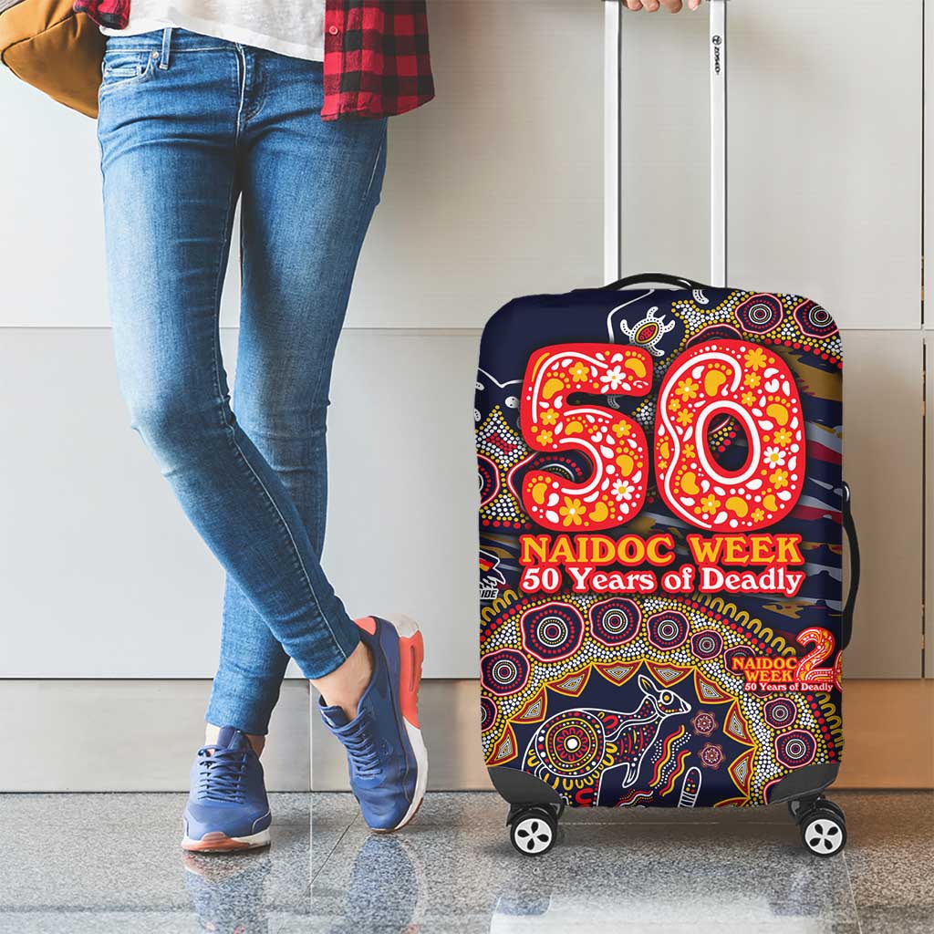 Adelaide Crows NAIDOC Week 2026 Luggage Cover Australian Aboriginal Dot Art Dreamtime Pattern Style