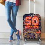 Adelaide Crows NAIDOC Week 2026 Luggage Cover Australian Aboriginal Dot Art Dreamtime Pattern Style